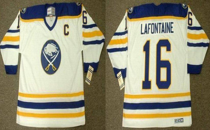 2019 Men Buffalo Sabres 16 Lafontaine white style 2 CCM NHL jerseys